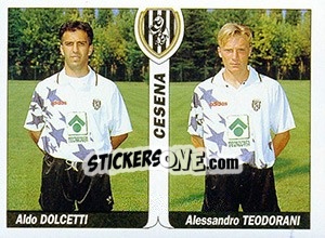 Sticker Aldo Dolcetti / Alessandro Teodorani - Italy Tutto Calcio 1994-1995 n. 382 - Sl