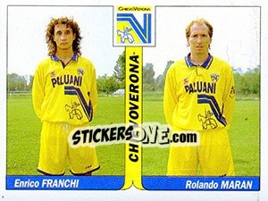 Sticker Enrico Franchi / Rolando Maran - Italy Tutto Calcio 1994-1995 n. 387 - Sl