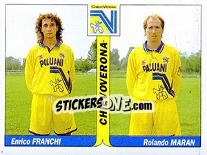 Sticker Enrico Franchi / Rolando Maran - Italy Tutto Calcio 1994-1995 - Sl