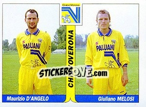 Figurina Maurizio D'Angelo / Giuliano Melosi - Italy Tutto Calcio 1994-1995 - Sl