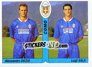 Figurina Alessandro Dozio / Luigi Sala - Italy Tutto Calcio 1994-1995 - Sl