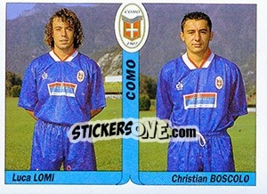 Figurina Luca Lomi / Christian Boscolo - Italy Tutto Calcio 1994-1995 - Sl