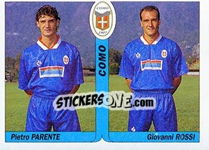 Cromo Pietro Parente / Giovanni Rossi - Italy Tutto Calcio 1994-1995 - Sl