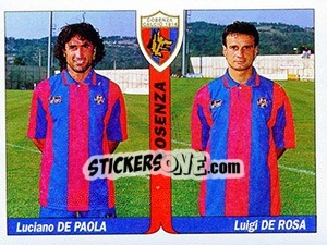 Sticker Luciano De Paola / Luigi De Rosa - Italy Tutto Calcio 1994-1995 - Sl