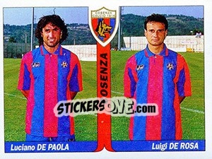 Sticker Luciano De Paola / Luigi De Rosa - Italy Tutto Calcio 1994-1995 n. 407 - Sl