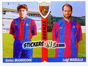 Figurina Enrico Buonocore / Luigi Marulla - Italy Tutto Calcio 1994-1995 - Sl