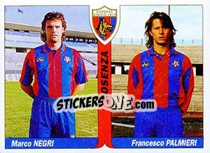 Sticker Marco Negri / Francesco Palmieri - Italy Tutto Calcio 1994-1995 n. 410 - Sl