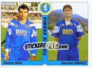 Sticker Daniele Pasa / Giovanni Ianuale - Italy Tutto Calcio 1994-1995 n. 418 - Sl