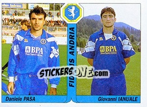 Sticker Daniele Pasa / Giovanni Ianuale - Italy Tutto Calcio 1994-1995 - Sl