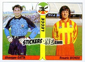 Cromo Giuseppe Gatta / Rosario Biondo - Italy Tutto Calcio 1994-1995 - Sl