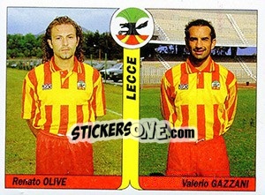 Sticker Renato Olive / Valerio Gazzani - Italy Tutto Calcio 1994-1995 - Sl