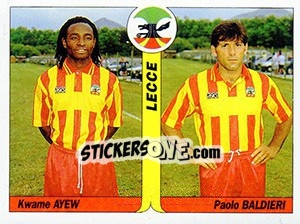 Sticker Kwame Ayew / Paolo Baldieri - Italy Tutto Calcio 1994-1995 n. 427 - Sl
