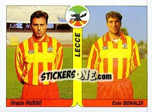 Cromo Orazio Russo / Enio Bonaldi - Italy Tutto Calcio 1994-1995 - Sl