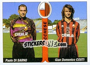 Cromo Paolo Di Sarno / Gian Domenico Costi - Italy Tutto Calcio 1994-1995 - Sl
