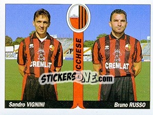 Sticker Sandro Vignini / Bruno Russo - Italy Tutto Calcio 1994-1995 n. 434 - Sl