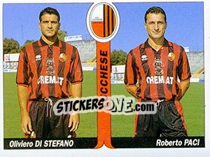 Sticker Oliviero Di Stefano / Roberto Paci - Italy Tutto Calcio 1994-1995 n. 436 - Sl
