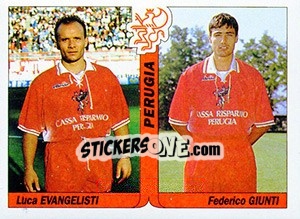 Sticker Luca Evangelisti / Federico Giunti - Italy Tutto Calcio 1994-1995 n. 453 - Sl