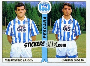 Sticker Massimiliano Farris / Giovanni Loseto - Italy Tutto Calcio 1994-1995 n. 459 - Sl