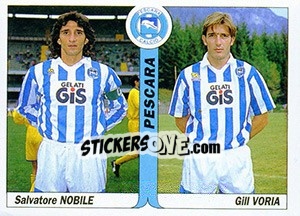 Figurina Salvatori Nobile / Gill Voria - Italy Tutto Calcio 1994-1995 - Sl