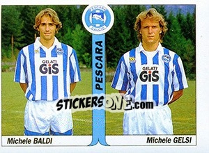 Sticker Michele Baldi / Michele Gelsi - Italy Tutto Calcio 1994-1995 n. 461 - Sl