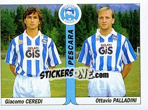 Sticker Giacomo Ceredi / Ottavio Palladini - Italy Tutto Calcio 1994-1995 n. 462 - Sl