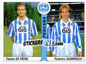 Sticker Tiziano De Patre / Federico Giampaolo - Italy Tutto Calcio 1994-1995 n. 463 - Sl