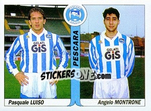 Cromo Pasquale Luiso / Angelo Montrone - Italy Tutto Calcio 1994-1995 - Sl