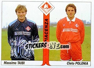 Cromo Massimo Taibi / Cleto Polonia - Italy Tutto Calcio 1994-1995 - Sl