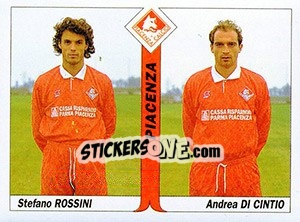 Cromo Stefano Rossini / Andrea Di Cintio - Italy Tutto Calcio 1994-1995 - Sl