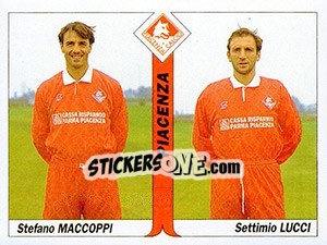 Sticker Stefano Maccoppi / Settimo Lucci - Italy Tutto Calcio 1994-1995 n. 469 - Sl