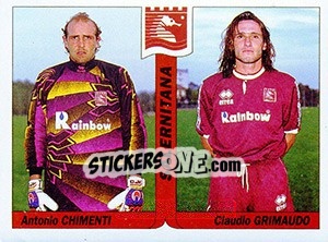 Sticker Antonio Chimenti / Claudio Grimaudo - Italy Tutto Calcio 1994-1995 - Sl