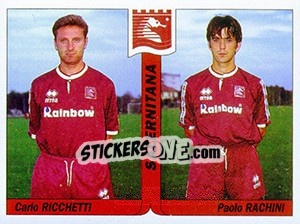 Sticker Carlo Ricchetti / Paolo Rachini - Italy Tutto Calcio 1994-1995 n. 479 - Sl