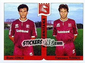 Sticker Bruno Conca / Francesco Tudisco - Italy Tutto Calcio 1994-1995 n. 480 - Sl