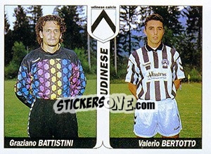 Cromo Graziano Battistini / Valerio Bertotto - Italy Tutto Calcio 1994-1995 - Sl