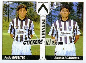 Figurina Fabio Rossitto / Alessio Scarchilli - Italy Tutto Calcio 1994-1995 - Sl