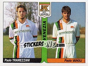Cromo Paolo Tramezzani / Paolo Vanoli - Italy Tutto Calcio 1994-1995 - Sl