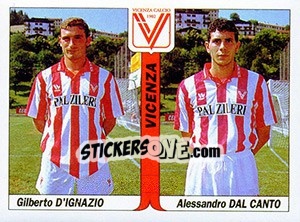 Cromo Gilberto D'Ignazio / Alessandro Dal Canto - Italy Tutto Calcio 1994-1995 - Sl