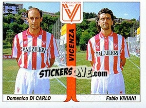 Cromo Domenico Di Carlo / Fabio Viviani - Italy Tutto Calcio 1994-1995 - Sl