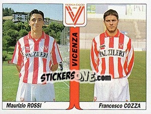 Cromo Maurizio Rossi / Francesco Cozza - Italy Tutto Calcio 1994-1995 - Sl