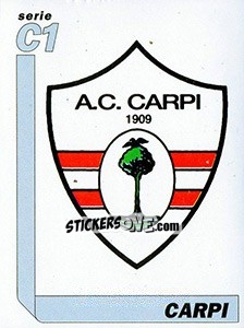 Cromo Scudetto Carpi - Italy Tutto Calcio 1994-1995 - Sl