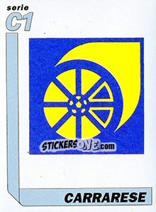 Sticker Scudetto Carrarese - Italy Tutto Calcio 1994-1995 - Sl