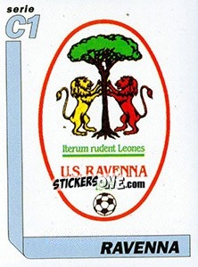 Sticker Scudetto Ravenna - Italy Tutto Calcio 1994-1995 n. 534 - Sl