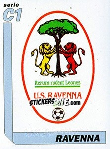 Sticker Scudetto Ravenna - Italy Tutto Calcio 1994-1995 - Sl