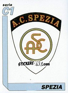 Sticker Scudetto Spezia - Italy Tutto Calcio 1994-1995 n. 536 - Sl