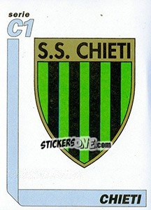 Sticker Scudetto Chieti - Italy Tutto Calcio 1994-1995 - Sl