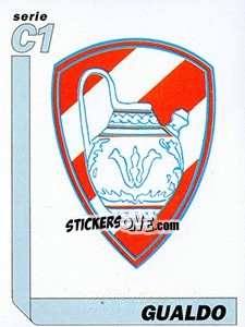 Sticker Scudetto Gualdo - Italy Tutto Calcio 1994-1995 - Sl