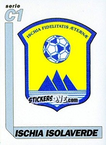 Sticker Scudetto Ischia Isolaverde - Italy Tutto Calcio 1994-1995 - Sl