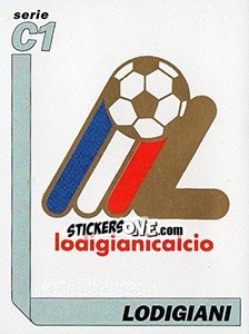 Sticker Scudetto Lodigiana - Italy Tutto Calcio 1994-1995 - Sl