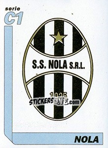 Sticker Scudetto Nola - Italy Tutto Calcio 1994-1995 - Sl