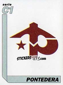 Sticker Scudetto Pontedera - Italy Tutto Calcio 1994-1995 - Sl